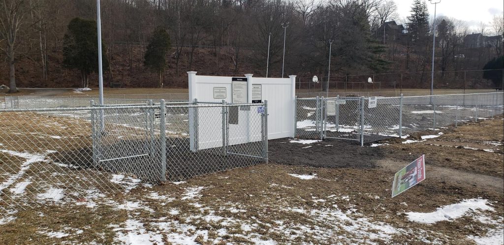 Village of Painted Post Craig Park Dog Park area that will have concrete