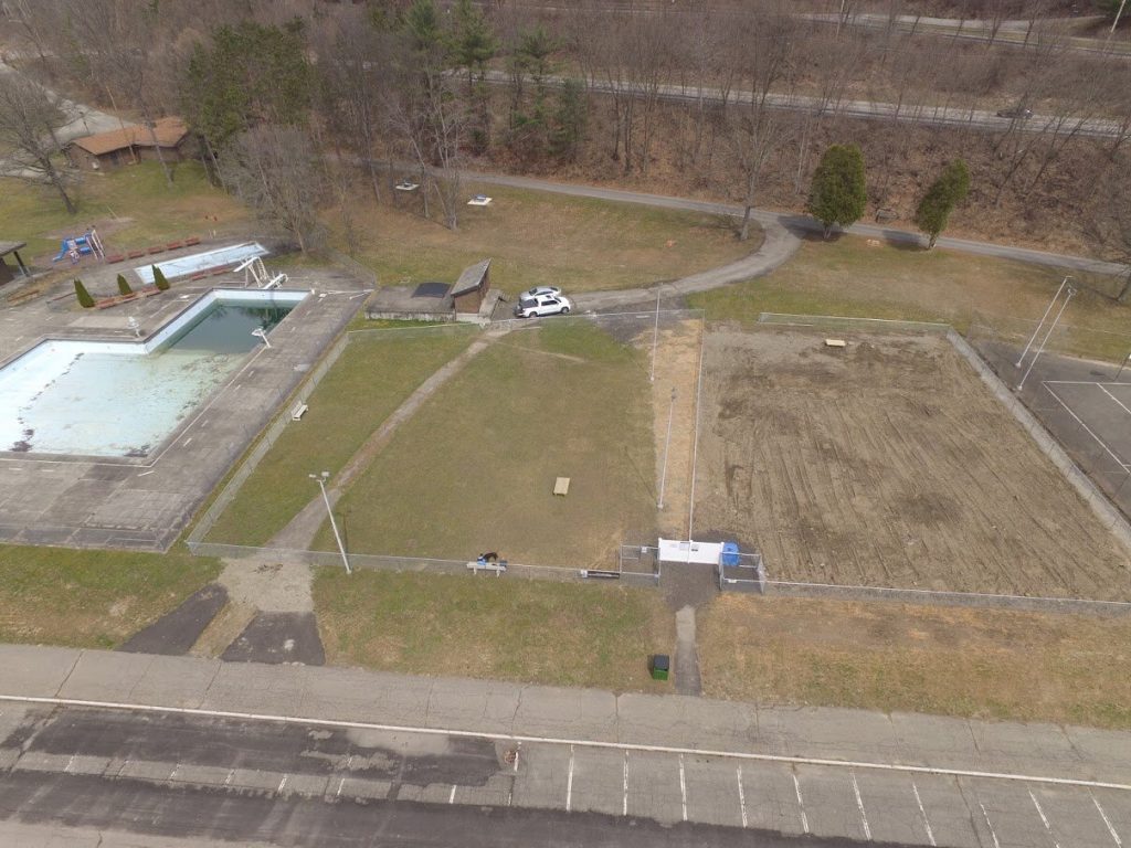 Village of Painted Post Craig Park Dog Park Large Dog aerial view of front