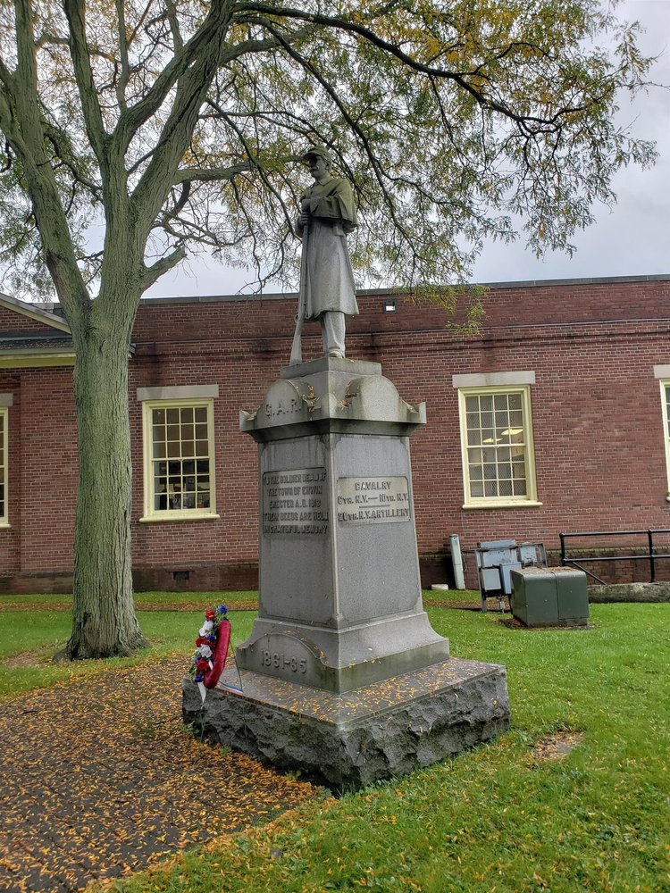 Village of Painted Post Civil War Monument Before Restoration